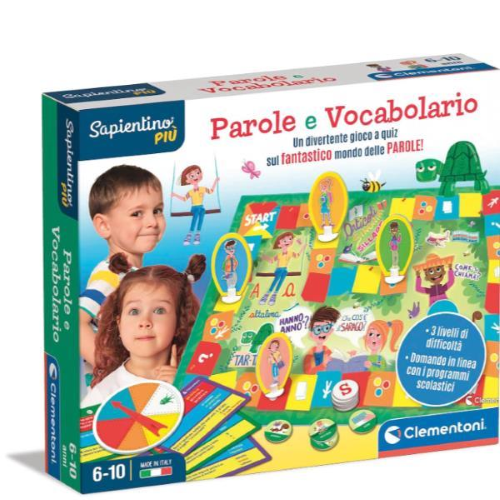CLEMENTONI SAPIENTINO PIU' PAROLE E VOCABOLARIO GIOCO DA TAVOLO PER APPRENDERE NUOVE PAROLE